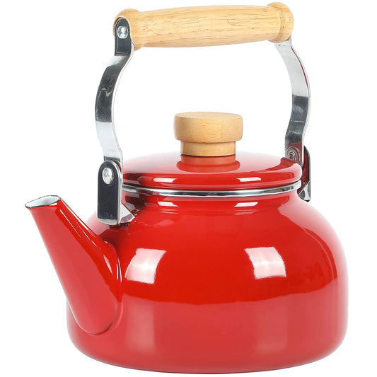 Mr. Coffee Mr. Coffee Quentin 1.5 Quart Tea Kettle With Fold Down Handle in Red
