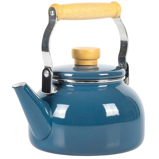 Mr. Coffee Mr. Coffee Quentin 1.5 Quart Tea Kettle With Fold Down Handle in Blue
