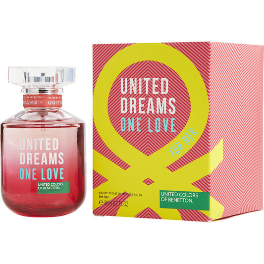 BENETTON UNITED DREAMS ONE LOVE by Benetton (WOMEN) - EDT SPRAY 2.7 OZ (EDITION 2018)