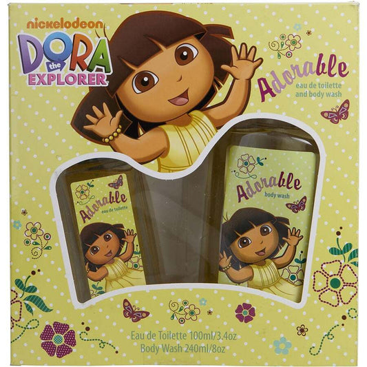 DORA THE EXPLORER by Compagne Europeene Parfums (WOMEN) - ADORABLE EDT SPRAY 3.4 OZ & BODY WASH 8 OZ