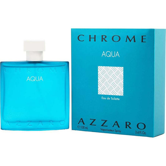 CHROME AQUA by Azzaro (MEN) - EDT SPRAY 3.4 OZ