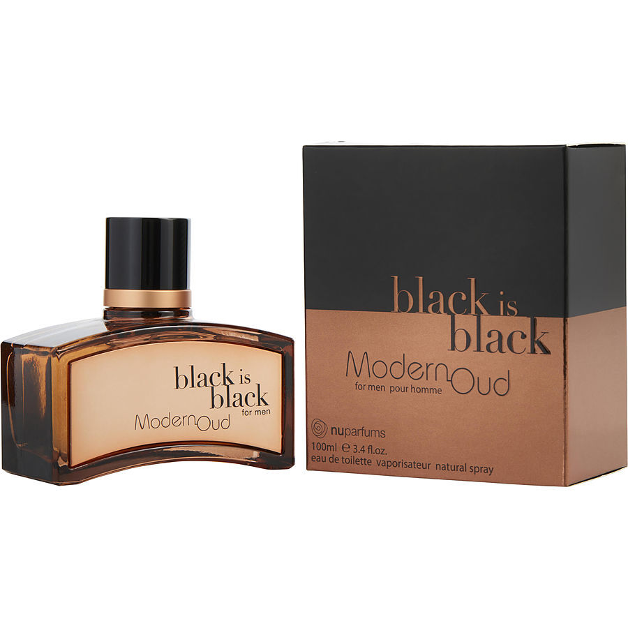 BLACK IS BLACK MODERN OUD by Nuparfums (MEN) - EDT SPRAY 3.4 OZ