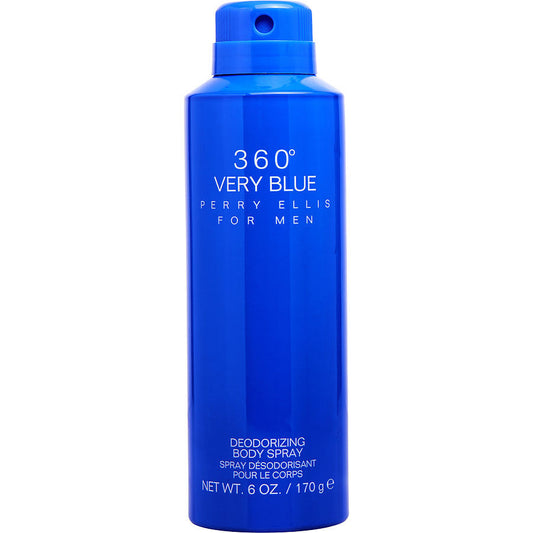 PERRY ELLIS 360 VERY BLUE by Perry Ellis (MEN) - DEODORANT BODY SPRAY 6 OZ