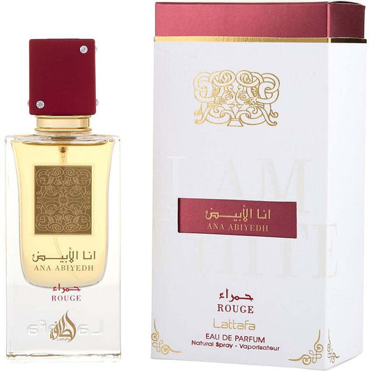 LATTAFA ANA ABIYEDH ROUGE by Lattafa (UNISEX) - EAU DE PARFUM SPRAY 2 OZ