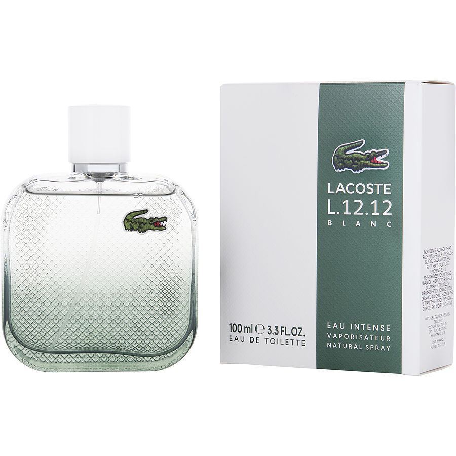 LACOSTE L.12.12 BLANC EAU INTENSE by Lacoste (MEN) - EDT SPRAY 3.3 OZ