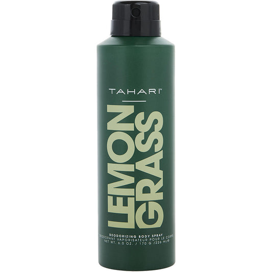 TAHARI PARFUMS LEMONGRASS by Tahari Parfums (MEN) - DEODORIZING BODY SPRAY 6 OZ