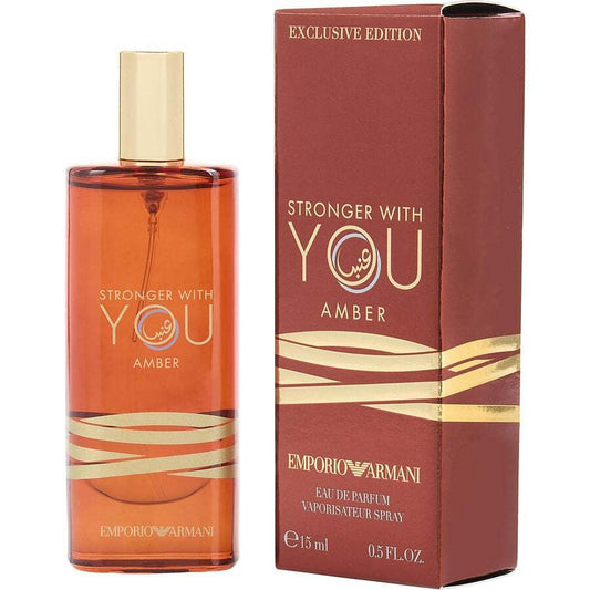 EMPORIO ARMANI STRONGER WITH YOU AMBER by Giorgio Armani (UNISEX) - EAU DE PARFUM SPRAY 0.5 OZ