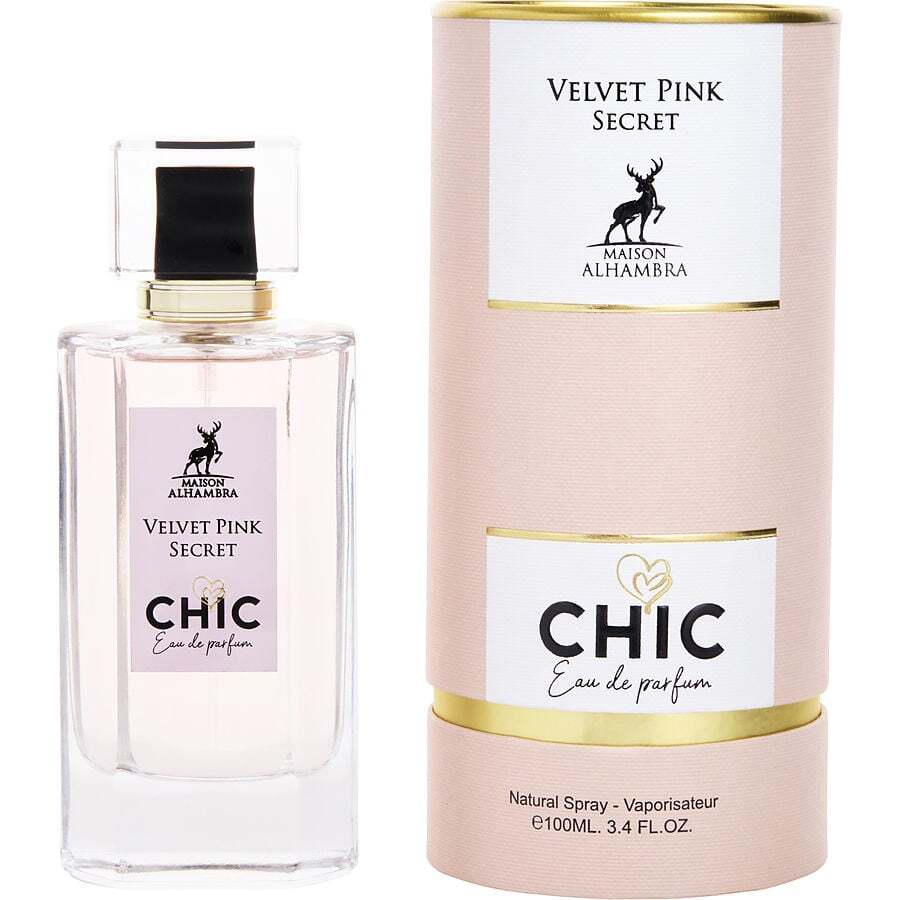 MAISON ALHAMBRA CHIC VELVET PINK SECRET by Maison Alhambra (WOMEN) - EAU DE PARFUM SPRAY 3.4 OZ