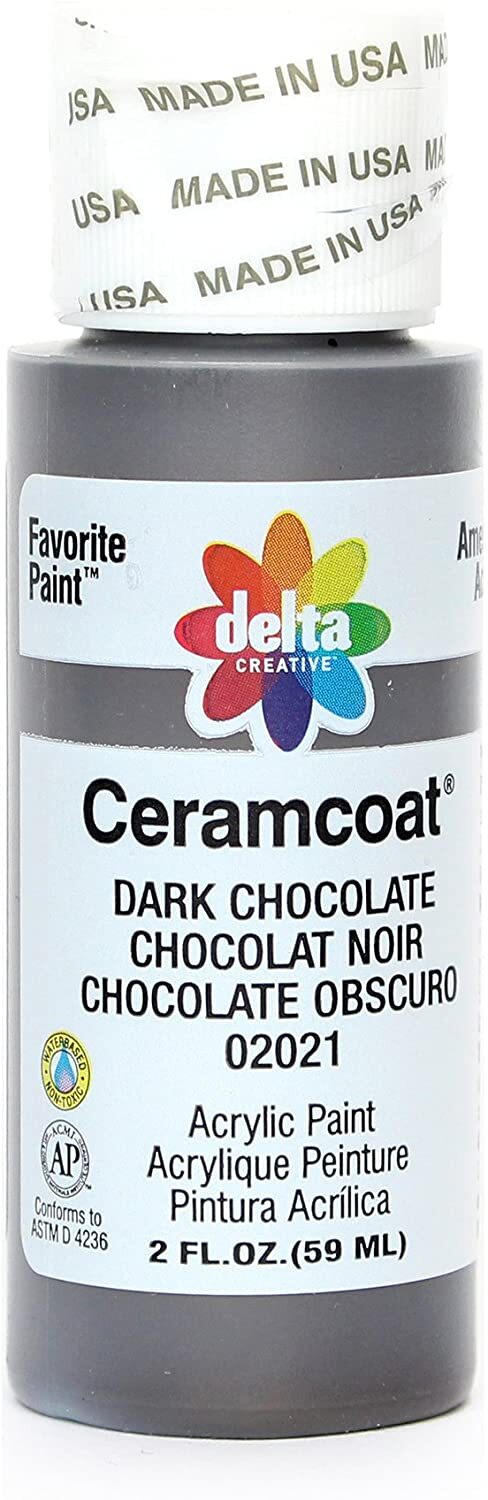 Ceramcoat Acrylic Paint Dark Chocolate - Semi-Opaque