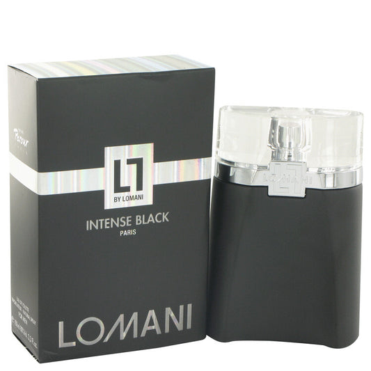 Lomani Intense Black by Lomani Eau De Toilette Spray 3.3 oz (Men)