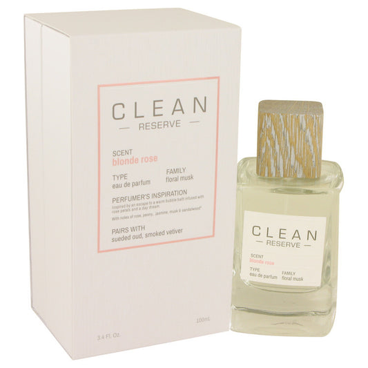 Clean Blonde Rose Perfume By Clean Eau De Parfum Spray 3.4 Oz Eau De Parfum Spray