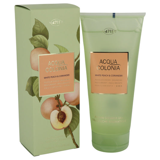 4711 Acqua Colonia White Peach & Coriander Perfume By 4711 Shower Gel 6.8 Oz Shower Gel