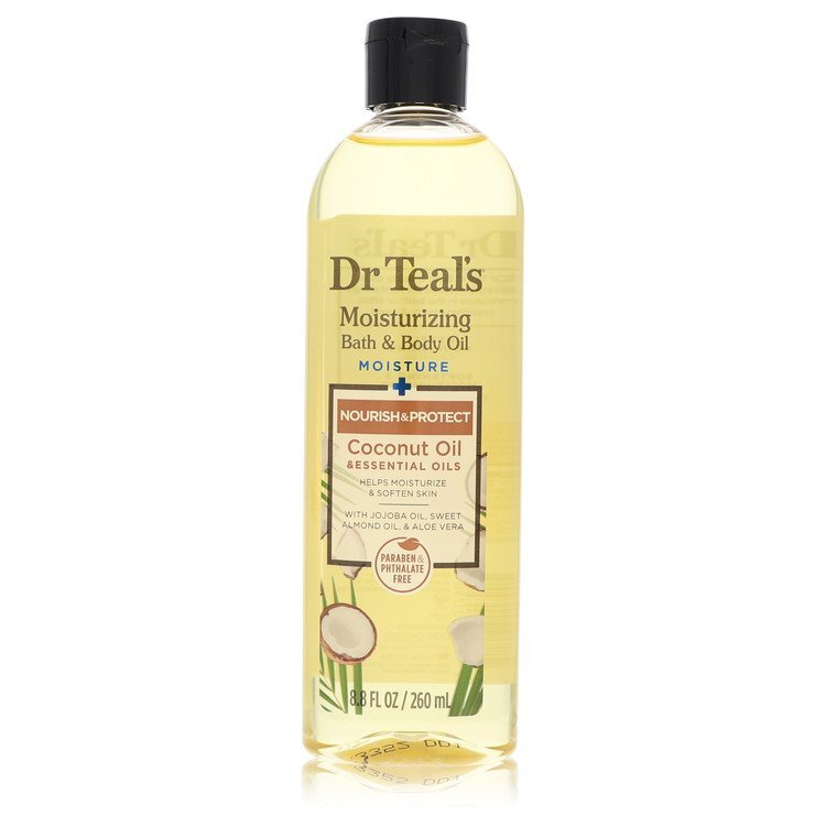 Dr Teal's Moisturizing Bath & Body Oil by Dr Teal's Nourishing Coconut Oil with Essensial Oils Jojoba Oil Sweet Almond Oil and Cocoa Butter 8.8 oz (Women)