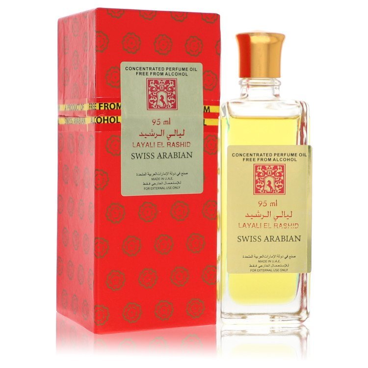 Layali El Rashid by Swiss Arabian Concentrated Perfume Oil Free From Alcohol (Unisex) 3.2 oz (Women)