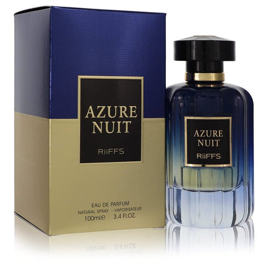 Azure Nuit Cologne By Riiffs Eau De Parfum Spray 3.4 Oz Eau De Parfum Spray