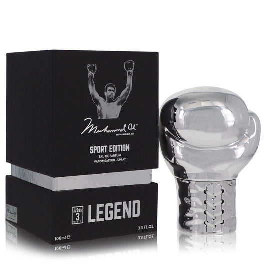 Muhammad Ali Legend Round 3 Cologne By Muhammad Ali Eau De Parfum Spray (Sport Edition) 3.3 Oz Eau De Parfum Spray