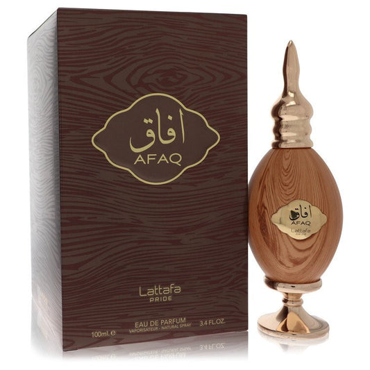 Lattafa Pride Afaq Gold Perfume By Lattafa Eau De Parfum Spray (Unisex) 3.4 Oz Eau De Parfum Spray