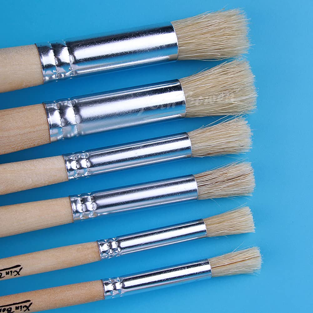 Paint Brushes Set, 6PCS Paint Brushes for Oil Painting, Acrylic Painting, Watercolor Painting, Professional Artist Paintbrushes for Kids Adults Drawing Arts Crafts Supplies