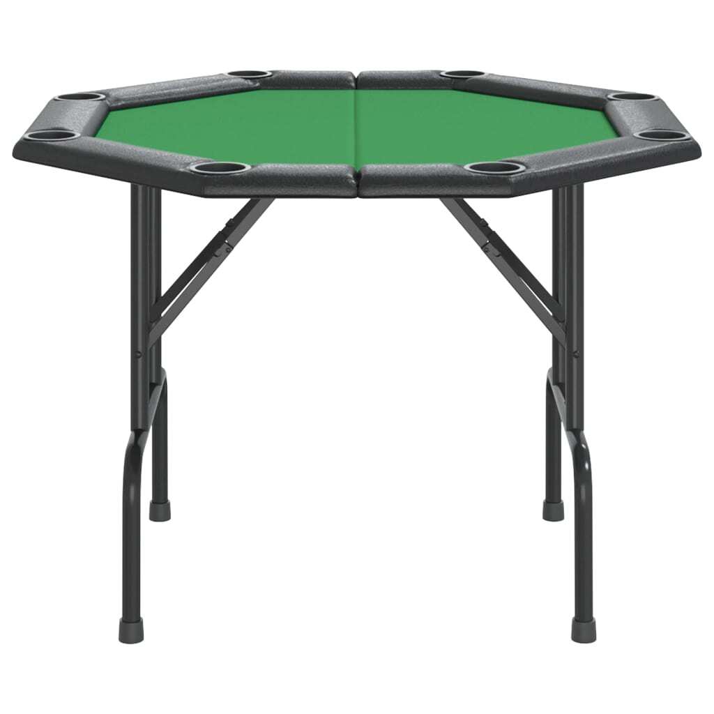 vidaXL 8-Player Folding Poker Table Green 42.5"x42.5"x29.5"