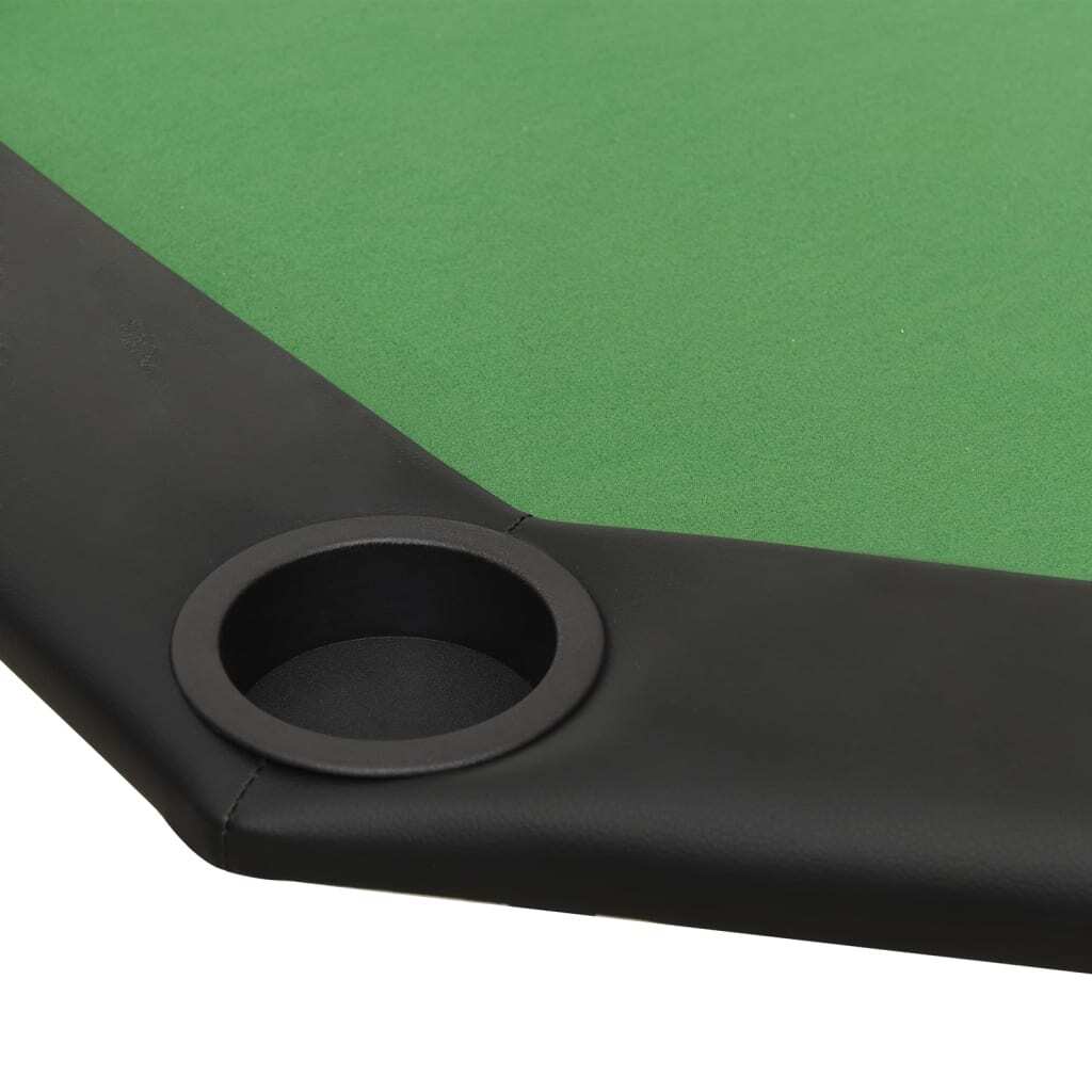 vidaXL 8-Player Folding Poker Table Green 42.5"x42.5"x29.5"