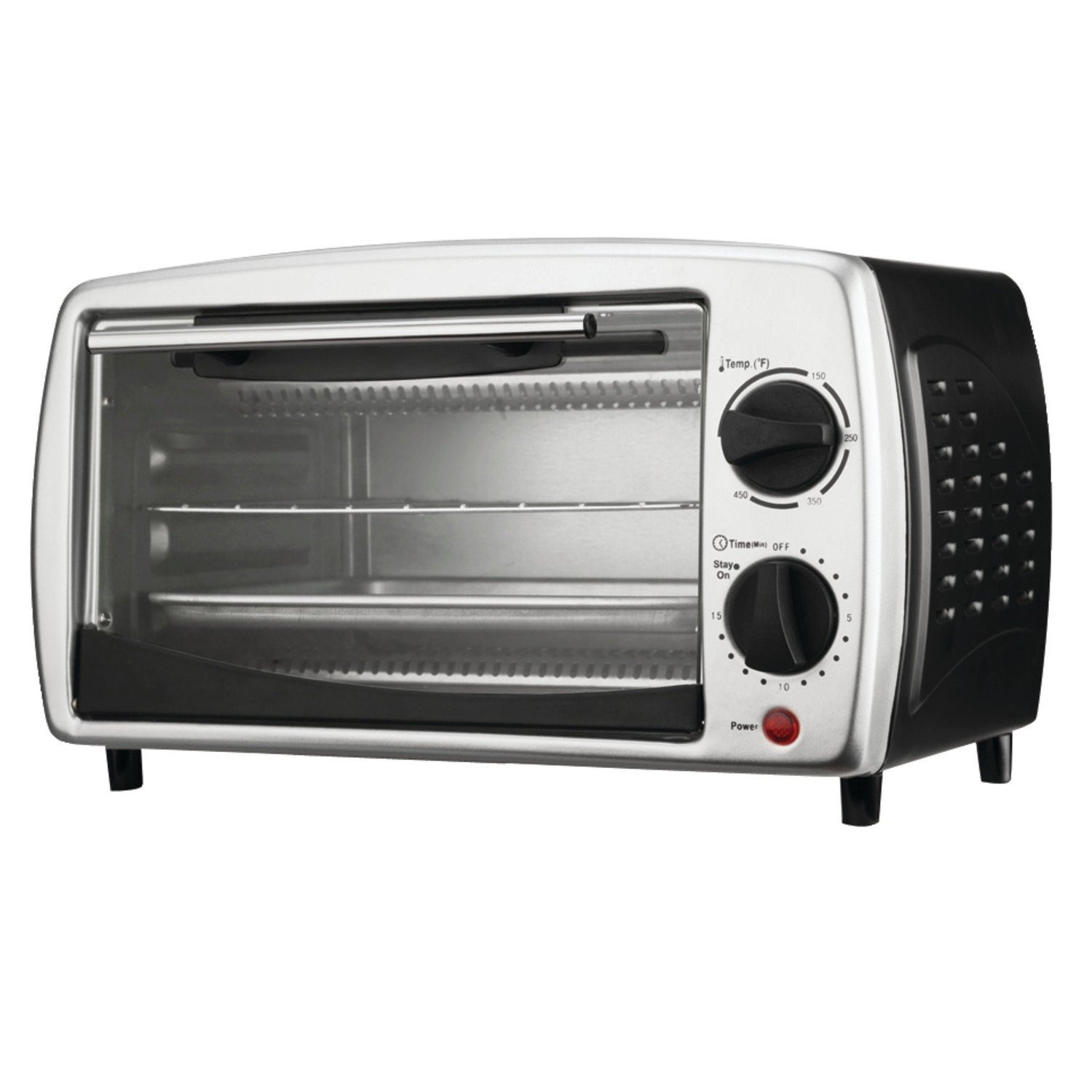BRENTWOOD Brentwood 9-Liter (4 Slice) Toaster Oven Broiler (Black)