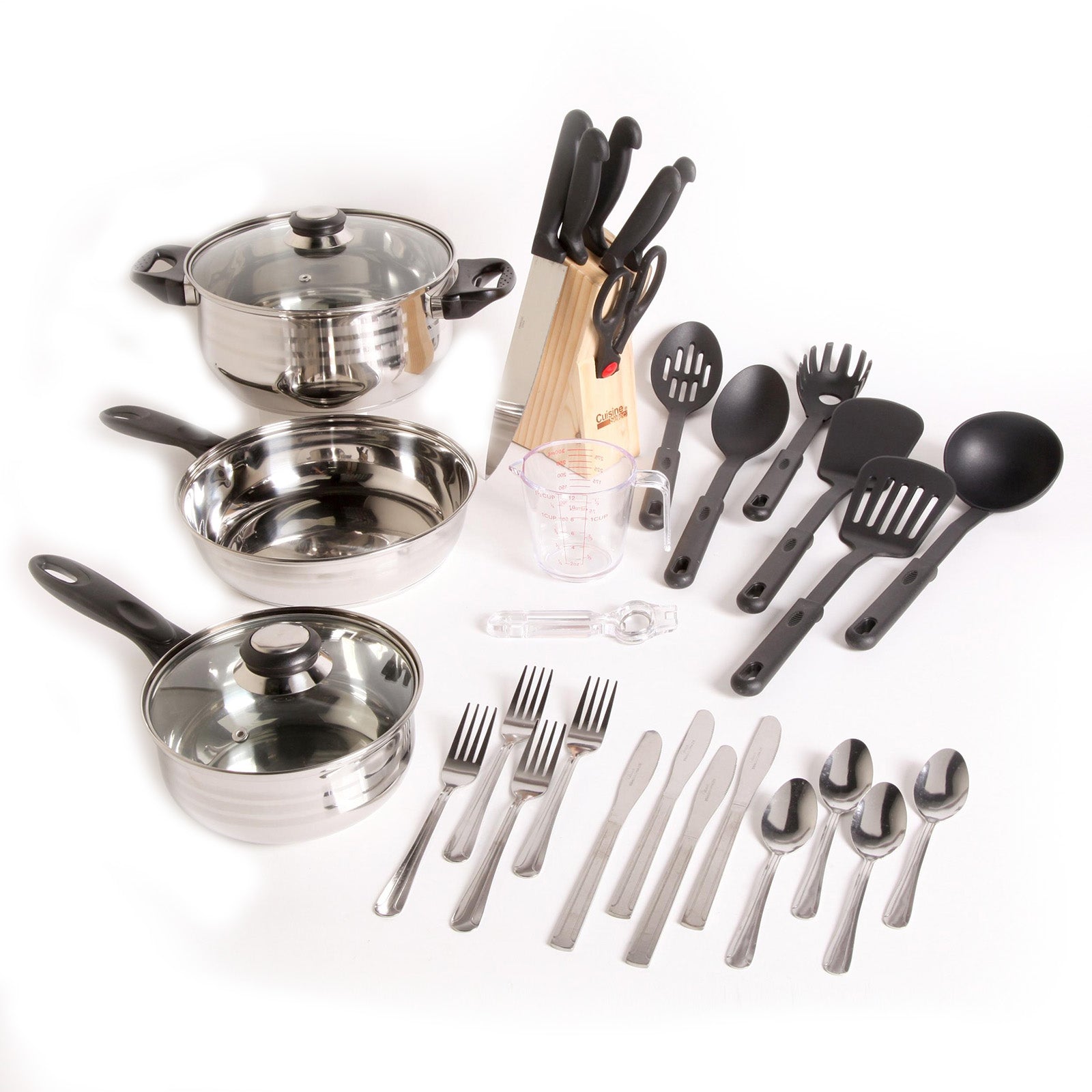 GIBSON  HOME Gibson Total Kitchen Lybra 32-Piece Cookware Combo Set