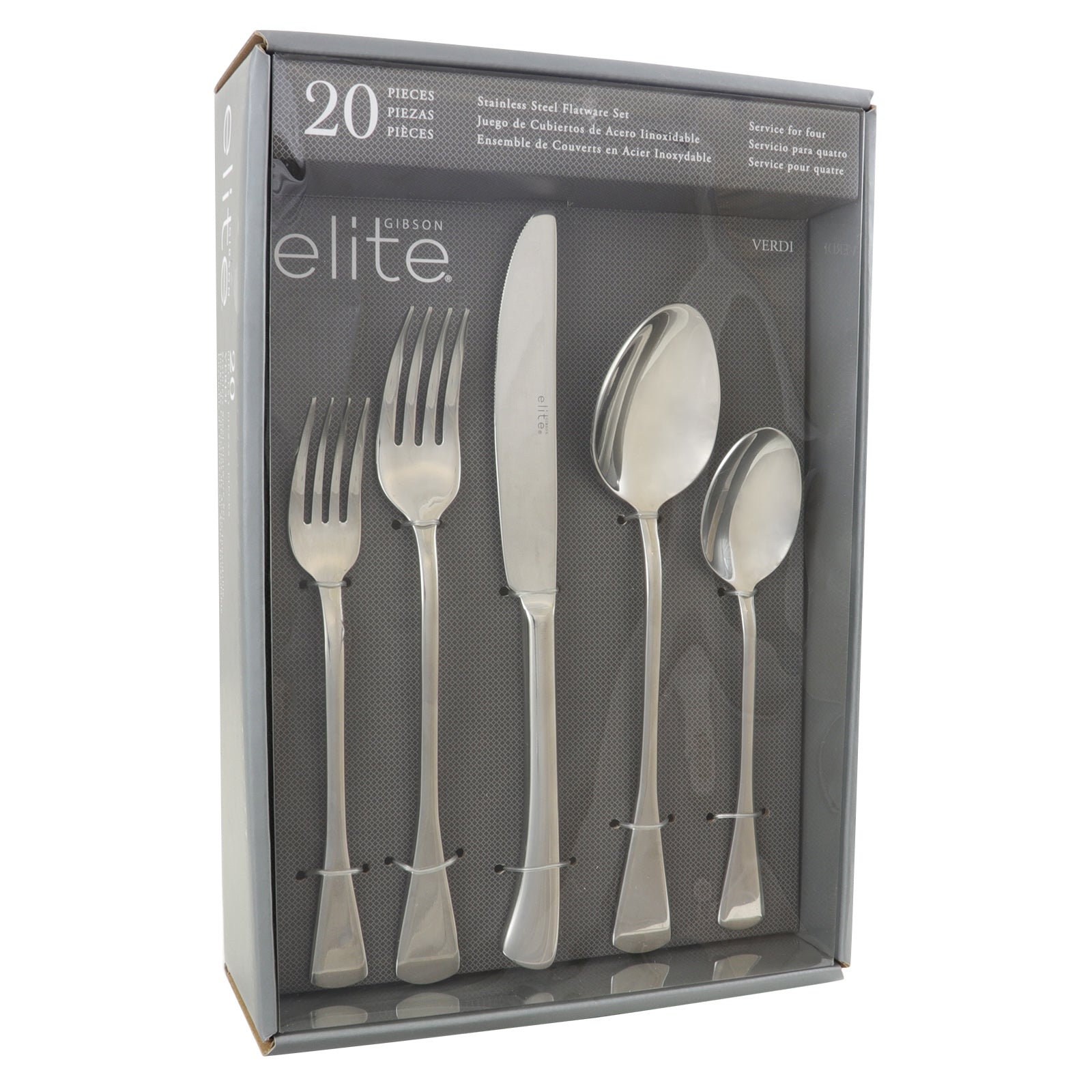 Gibson Elite Gibson Elite Monteverdi 20 Piece Flatware Set