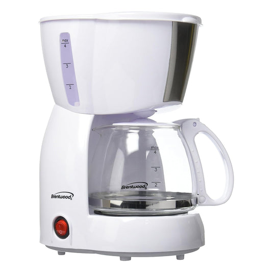 BRENTWOOD Brentwood 4 Cup Coffee Maker - White