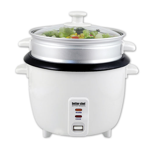 BETTER CHEF Better Chef 5-Cup Rice Cooker with Food Steamer