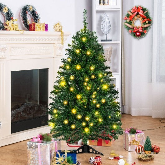 4 Feet Tabletop Artificial Christmas Tree with LED Lights