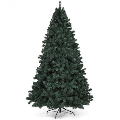 7.5 Feet Pre-Lit Artificial Spruce Christmas Tree with 550 Multicolor Lights for Festival