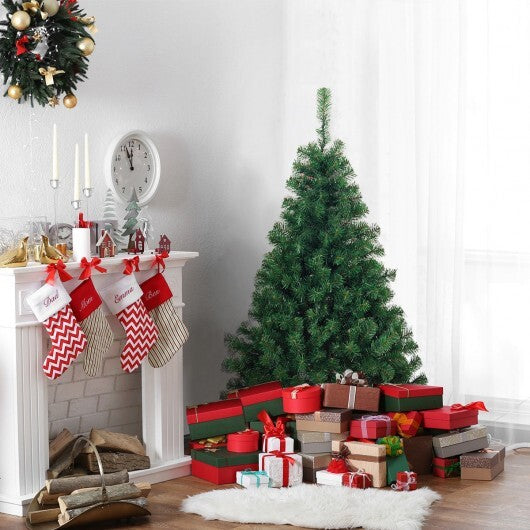 4.5 Feet PVC Pre-lit Artificial Hinged Christmas Tree