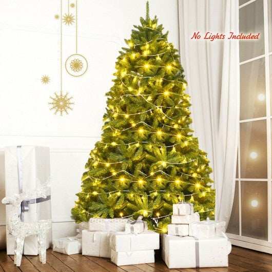 7.5 Feet Unlit Artificial Christmas Tree with 1968 Branch Tips