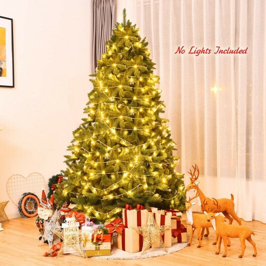 7.5 Feet Unlit Artificial Christmas Tree with 1968 Branch Tips