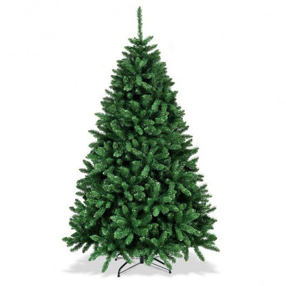 6 Feet Hinged Artificial Christmas Tree with Solid Metal Stand