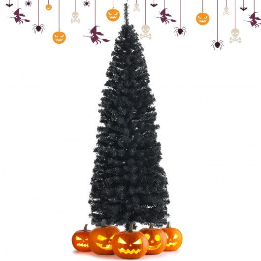 6 Feet Unlit Pencil Slim Tree Artificial Christmas Tree