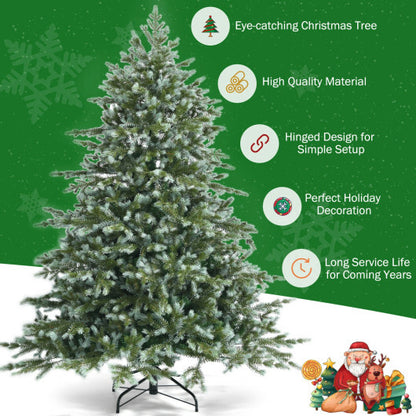 6 Feet Artificial Christmas Spruce Hinged Tree