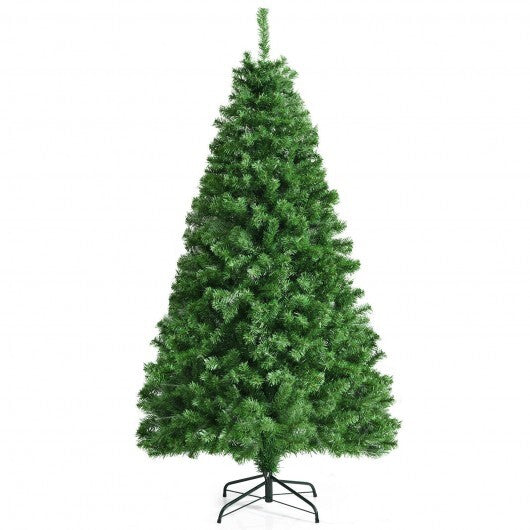 6 Feet Pre-lit Fiber Optic Artificial Christmas Tree with 617 Branch Tips