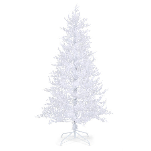 6 Feet Artificial Xmas Tree with 383 PE Branch Tips and 300 LED Lights