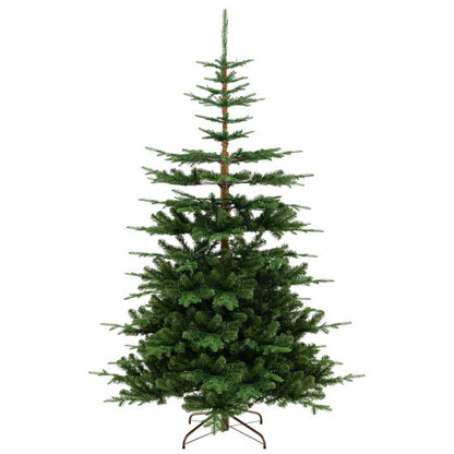 7 Feet Hinged Artificial Pre-lit Christmas Tree with 1303 Branch Tips