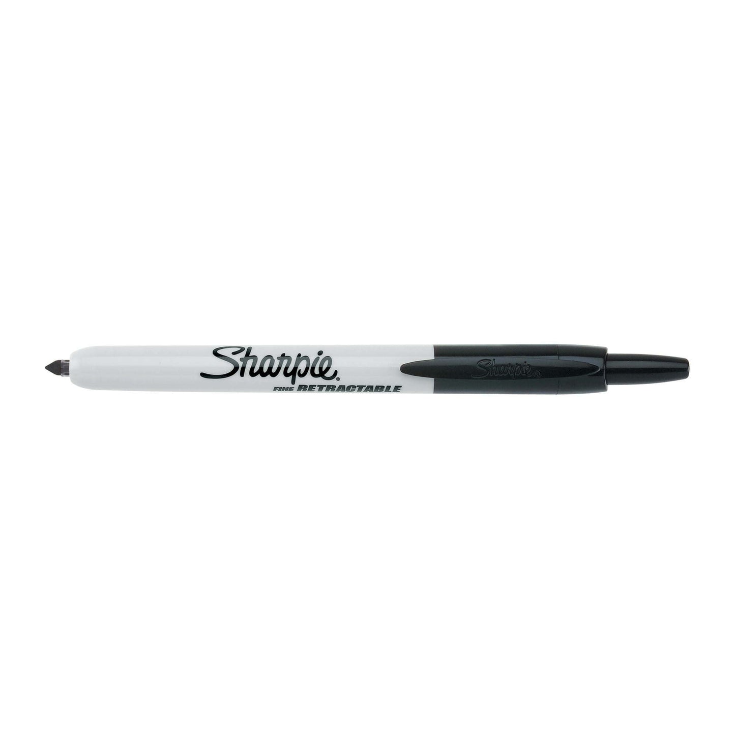 Sharpie Retractable Permanent Markers, Fine Point, Black, 2 Count