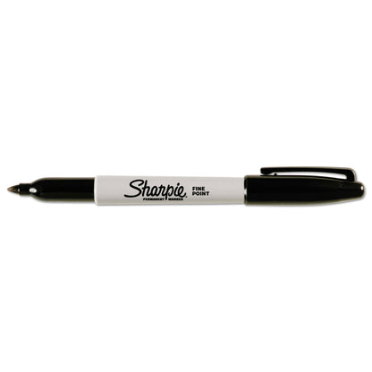 Sharpie Permanent Markers, Fine Point, Black, 12 Count