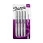 Sharpie Metallic Permanent Marker, Metallic Silver, 4/Pack