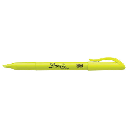 Sharpie? Pocket Style Highlighter, Fluorescent Yellow, 12 Count