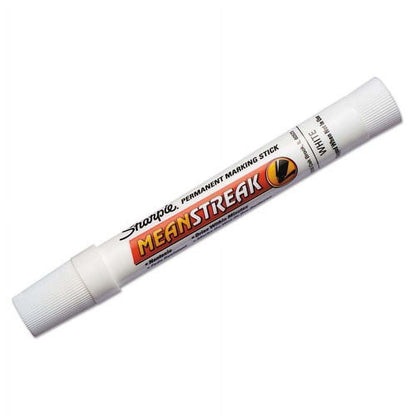 Sharpie Mean Streak White Permanent Marking Stick, Bullet Tip, 1 Count