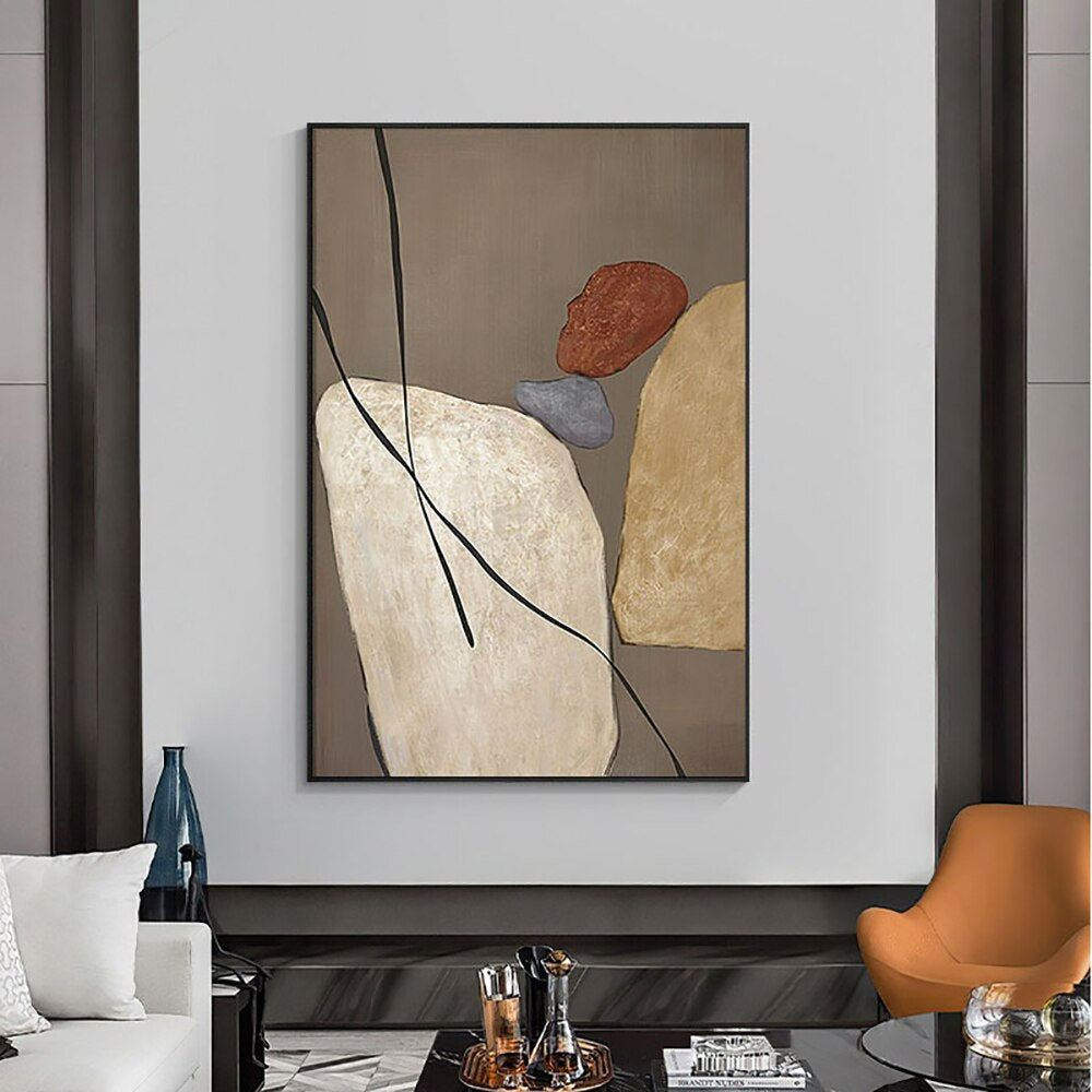 Original Oil Painting Abstract Brown Oil Painting on Canvas Abstract Modern Hand Painting Wall Art Painted On Canvas Painting original For Home Decor