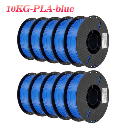 22LBS TPU PETG PLA filament 3D Printer Filament 10 Rolls 1KG 1.75MM Odorless Eco-Friendly Good Tougness No Bubble Mix Color Set