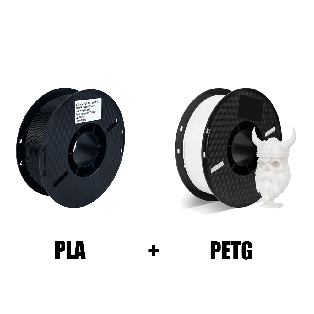 KEEPANG Mix TPU PETG PLA Filament 1KG 1.75mm 1KG/Roll Black White DIY 3D Printing Material High Quality 3D Printing Filament