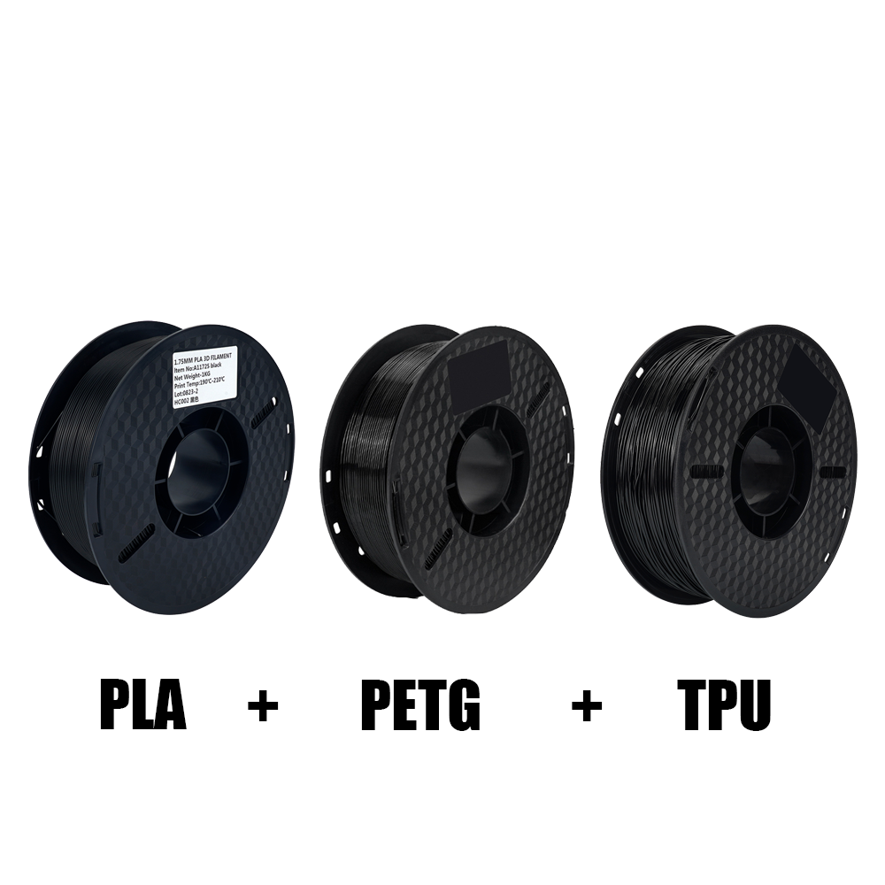 KEEPANG Mix TPU PETG PLA Filament 1KG 1.75mm 1KG/Roll Black White DIY 3D Printing Material High Quality 3D Printing Filament