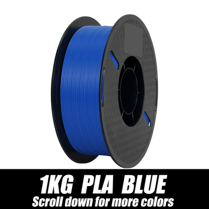 3D Printer Filament PLA Blue 1.75MM Dimensional Accuracy+/-0.03mm No-Tangling Strong Bonding 1KG/1Roll for FDM 3D Printer